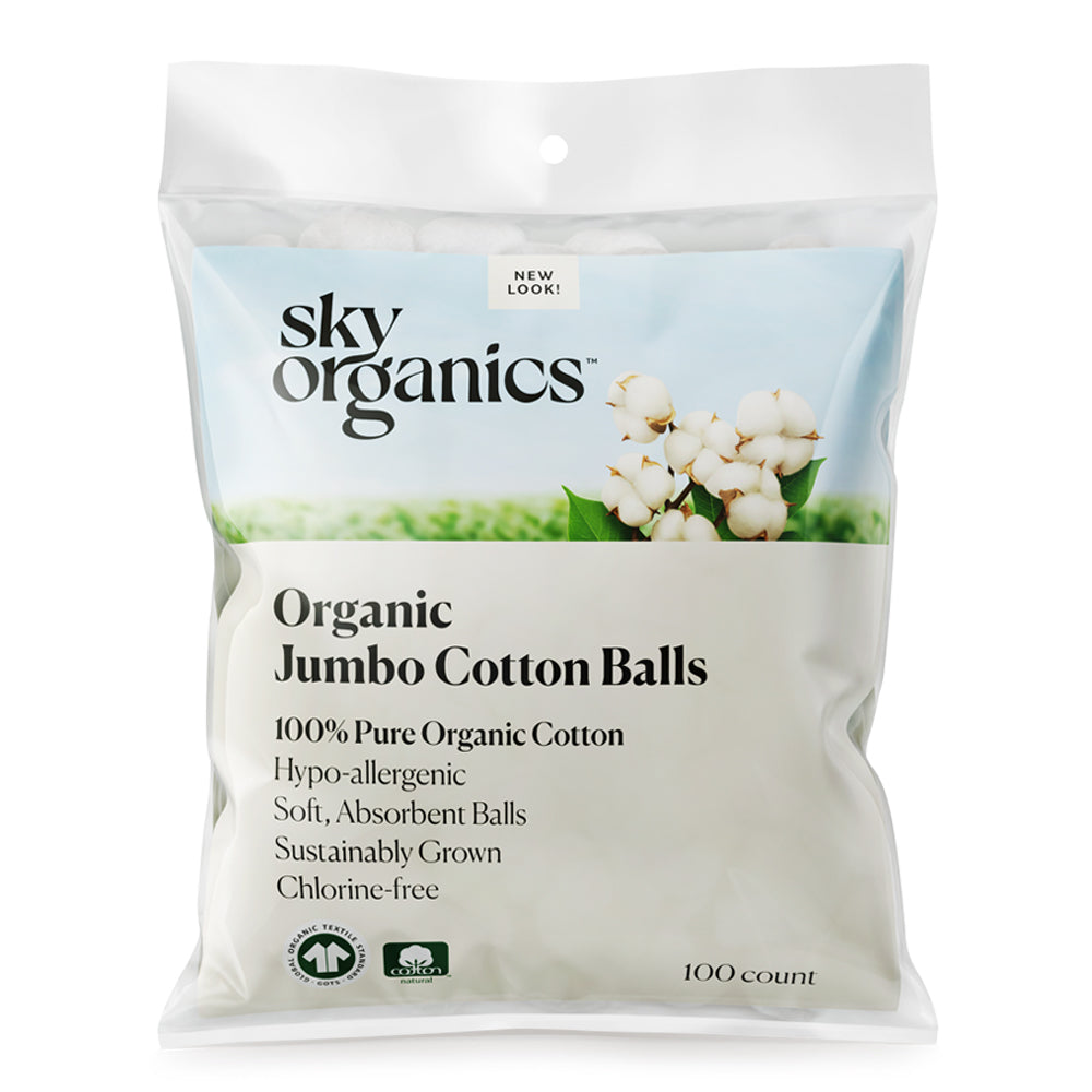 Organic Jumbo Cotton Balls – Sky Organics
