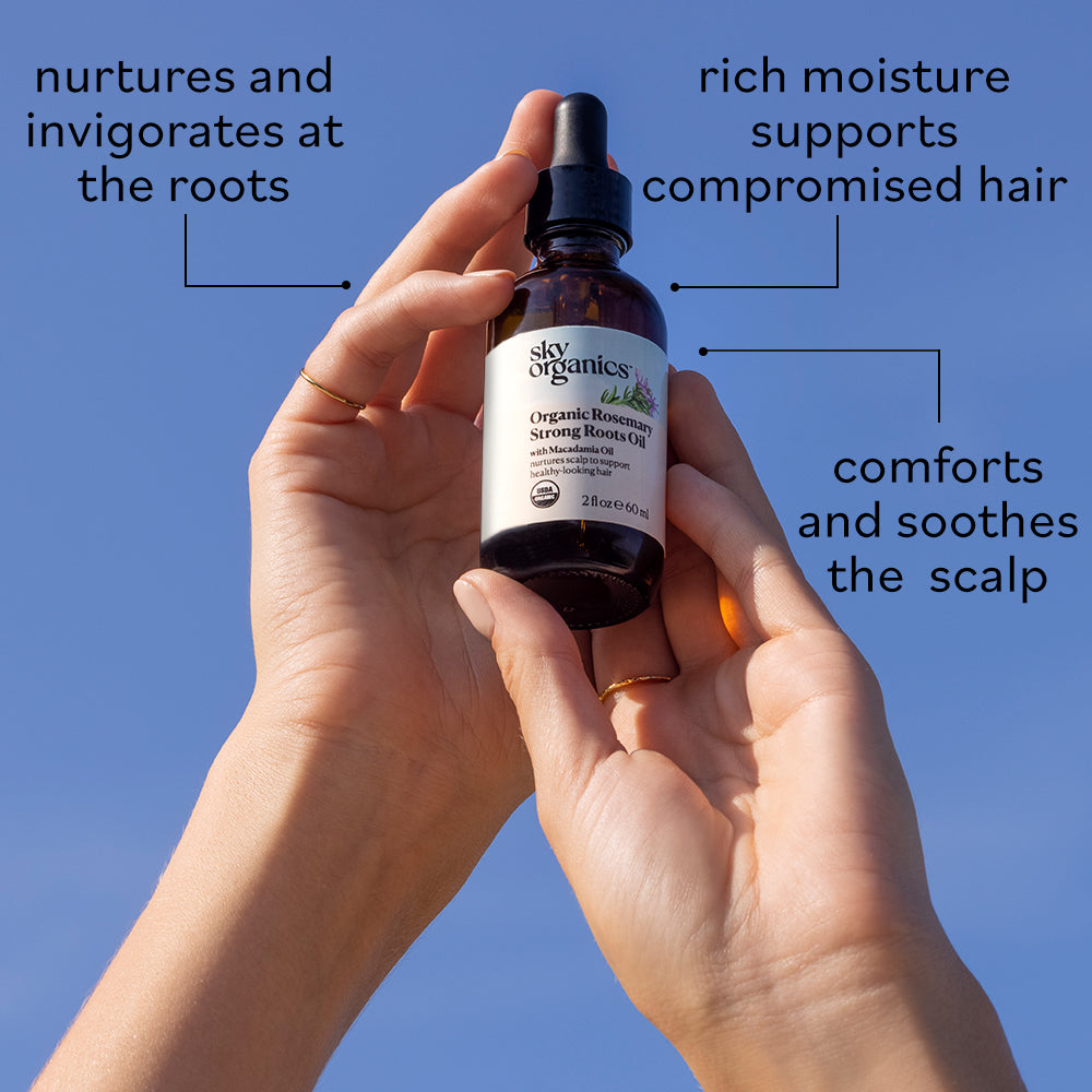 Organic Rosemary Strong Roots Oil – Sky Organics