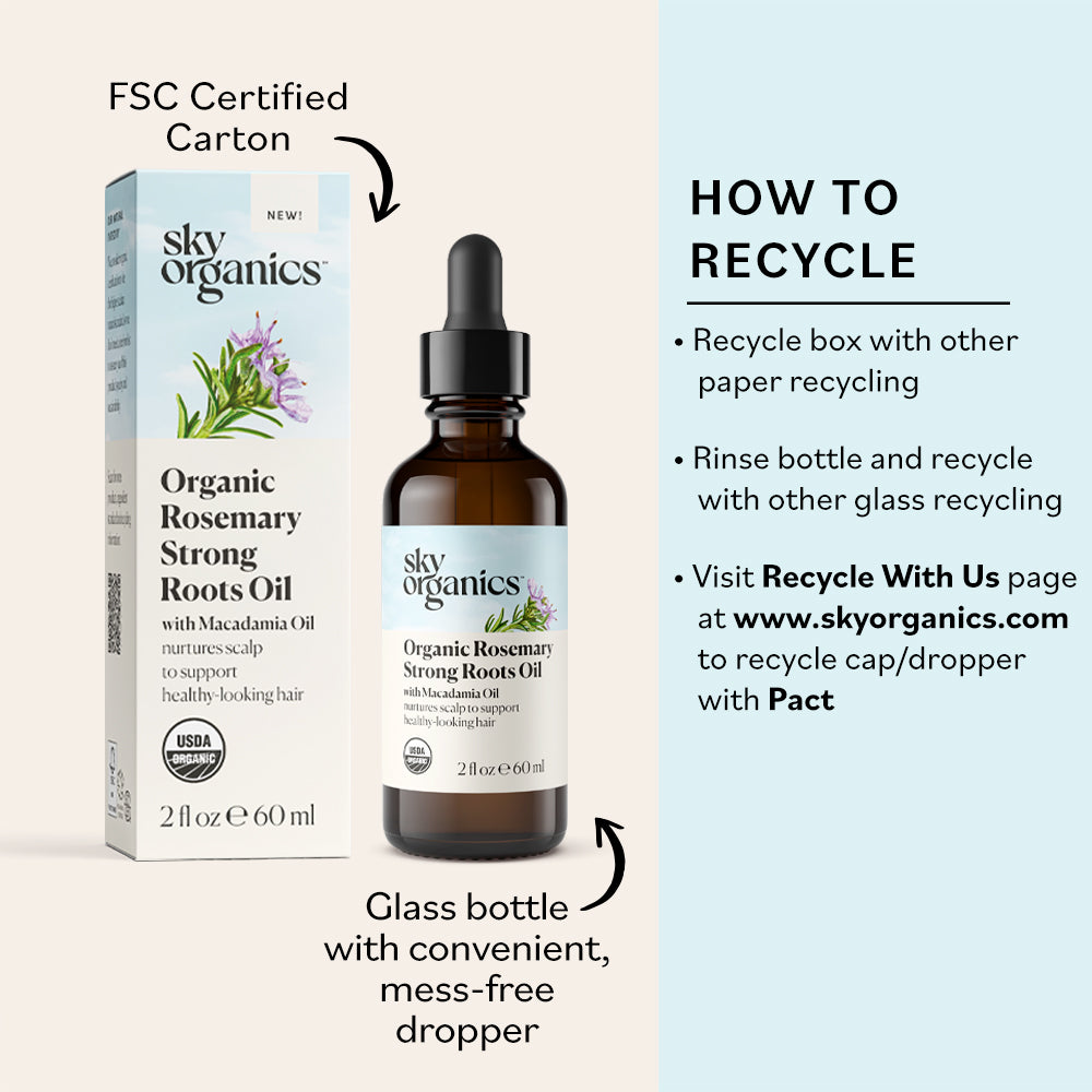 Organic Rosemary Strong Roots Oil – Sky Organics