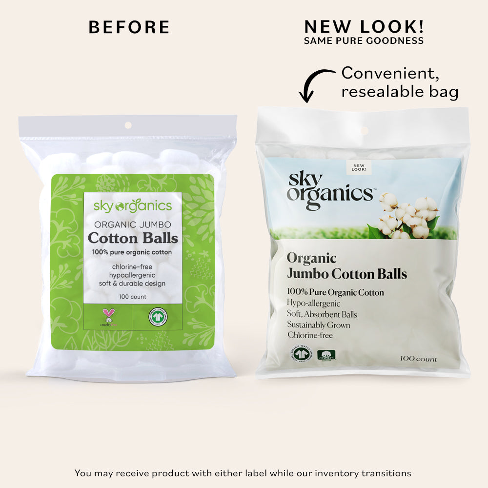 Organic Jumbo Cotton Balls – Sky Organics