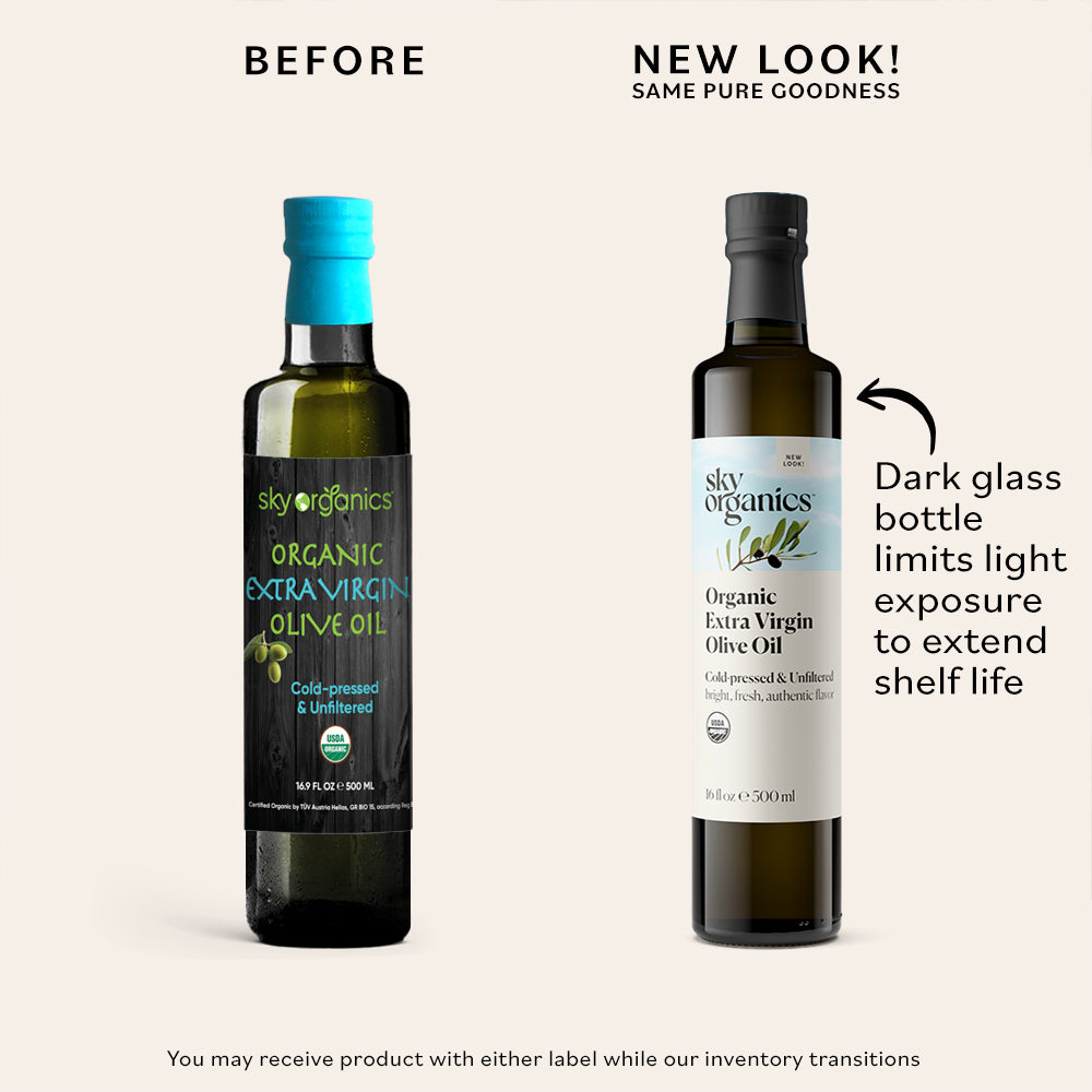 Extra Virgin Organic Olive Oil 4 oz - Cold Pressed Unrefined - Use for