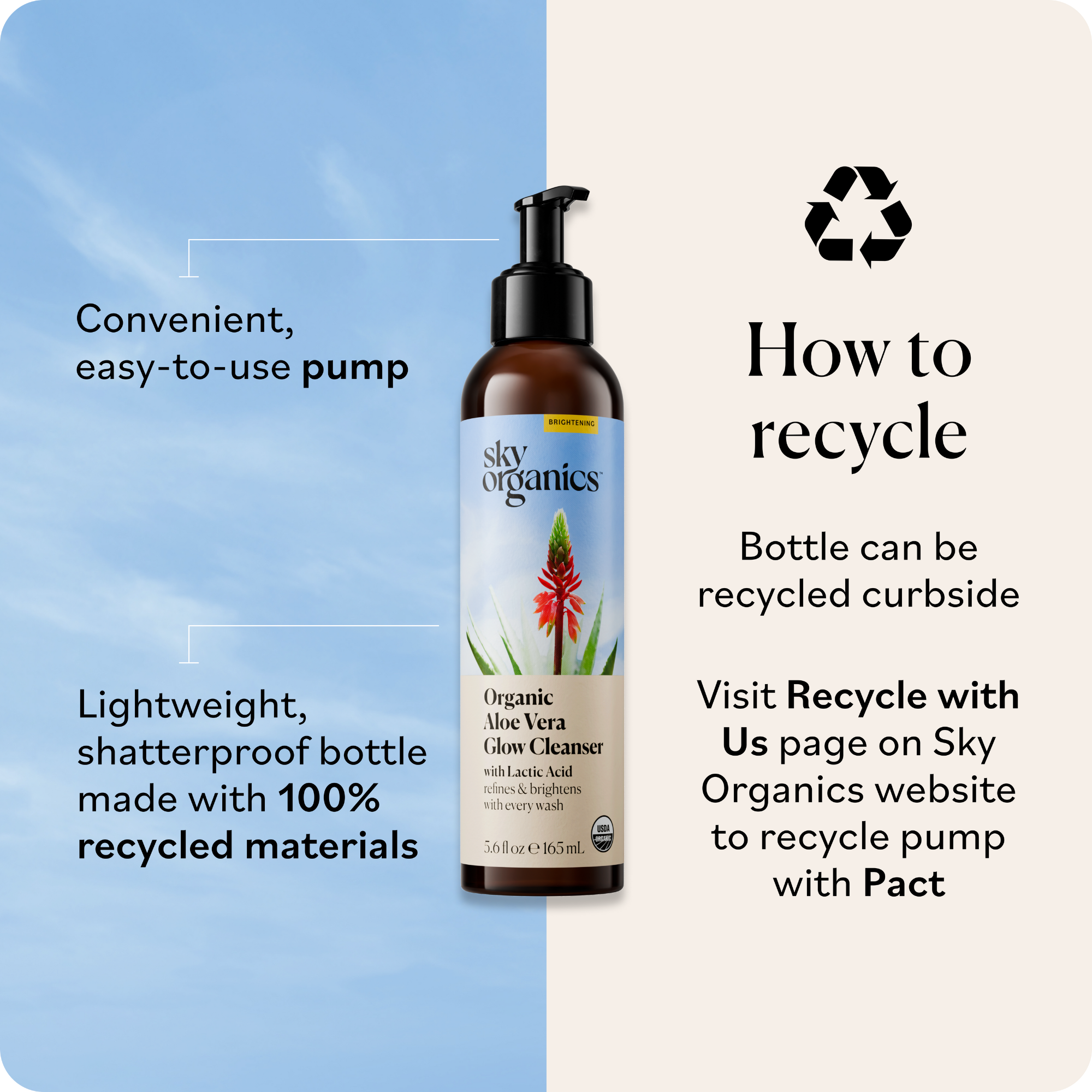 Organic Aloe Vera Glow Cleanser