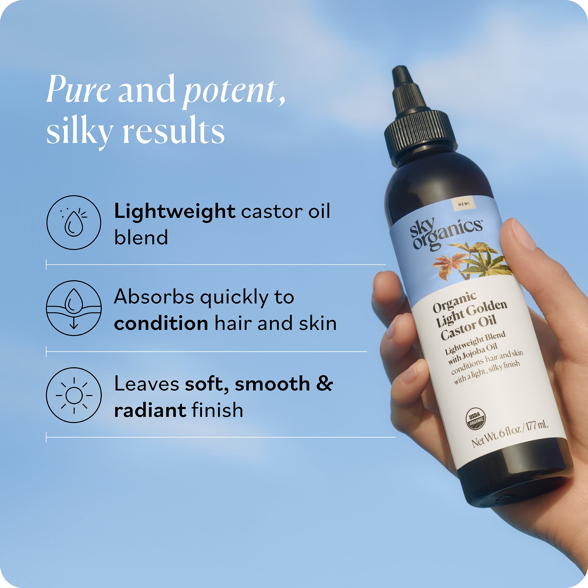 Organic Light Golden Castor Oil