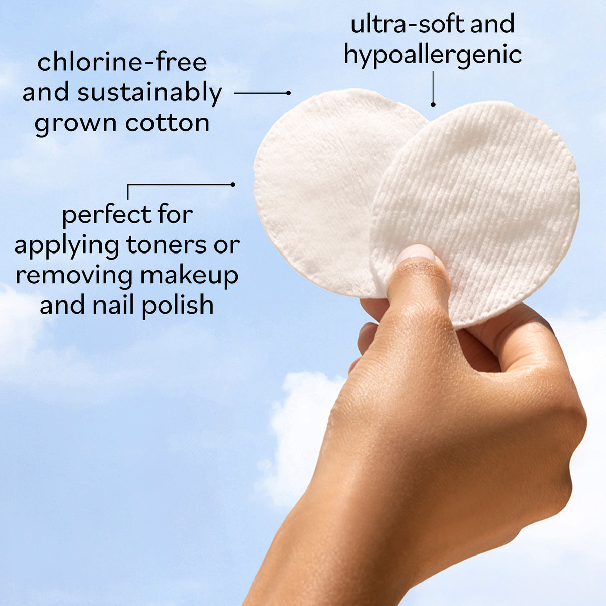 Organic Cotton Rounds – Sky Organics
